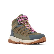 Columbia 여성용 Strata Trail 미드 방수 하이킹 부츠 티타늄 그레이 스틸/세이지 리프 9.5 와이드