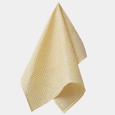 포그린넨워크 fog linen work 키친크로스, 1개, 체크(옐로우)