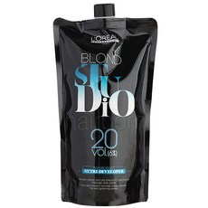 로레알 블론드 스튜디오 6% 산화제 탈색제 염색약 탈색약 블리치 탈색가루 염색제 브리치 크림염색약 헤어메니큐어 20VOL 미용재료 추천, 1개