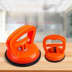 강력 유리흡착기 차박 캠핑 로프 지지대 차량 덴트복원 대형 + 소형 세트 (1+1), 오렌지, 1세트 오렌지, 1세트