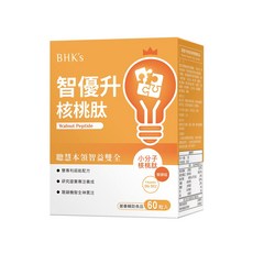 BHK's 智優升核桃肽 植物膠囊, 1個, 60顆