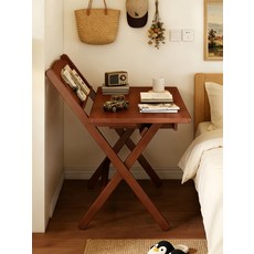 학생용 접이식 학습 책상 가정용 침실 협탁 초등학생 공부몰입형 독서실 데스크, 블랙 호두 100cm 접이식 4단 높이