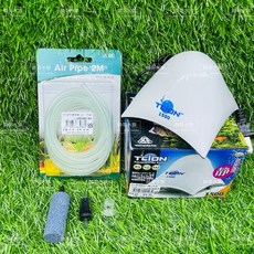 帥哥水族【TEION 帝王超強靜音 打氣馬達】日本品牌 台灣製造 幫浦 打氣機 馬達 氧氣 養魚 空氣 氣泵 水族, 1個, 1500型－單孔無調節（含贈品）