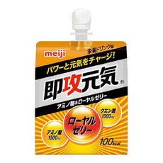 meiji 메이지 즉공건강 아미노산&로얄젤리 영양음료맛 180g 스테미너 젤리음료 [트레이닝 헬스 보충제], 1개