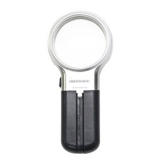 오꿈 돋보기 휴대용확대경 4배율 외, LED돋보기 [스탠드] TH-7006, 1세트