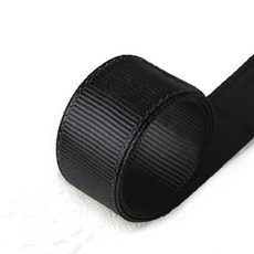 嗨購 多規格滌綸彩色包裝織帶 黑色螺紋滌綸包裝綵帶批發現貨23米/卷, 1個, 黑色螺紋帶*寬25m