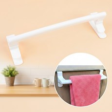 간편 설치 주방 행주 타월 건조대 싱크대 걸이 화이트 1개 강템