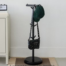 제제랑 가방걸이 스탠드 모자 옷걸이 행거, 블랙