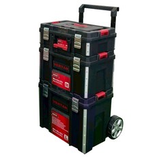 津宏五金【系統工具箱/拖車】 工具箱拖車/堆疊工具箱/堆疊式/三合一/五合一工具箱推車/工具箱/露營/拖車, 1套