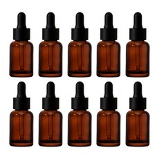 닥터보틀 프리미엄 고중량 유리 스포이드 25ml 화장품공병 앰플 오일 용기, 10개, 브라운 고중량