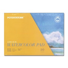 遵爵 藝術家級 全棉水彩紙 (粗紋系列) 8K 16K 32K｜專業水彩繪畫用紙, 1個, Z4920861 (32K) 本裝