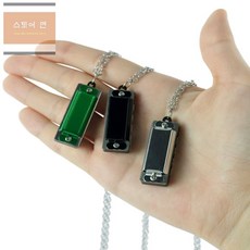 스토어연 미니하모니카 목걸이 악기목걸이, 그린