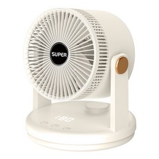 SUPER 循環風扇 遙控桌上型空氣循環扇 5檔風速定時搖頭, 詳見包裝