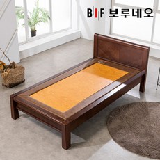 앳홈 뜨끈뜨끈 모던우드 온도조절 황토흙 온돌침대 S (전국무배)