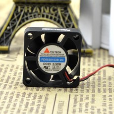 3cm釐米 3010 FD0530103B-2N 5V 0.3W 機頂盒散熱風扇 W94 [35955] 現貨供應，迷你靜音USB供電設計