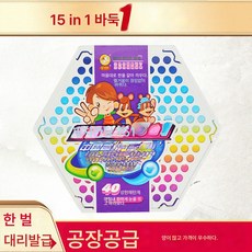 레비비 3 글라스 체커 육각 플라스틱 체커 정식 퍼즐, 40 정, 1개