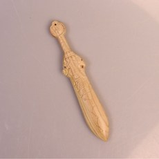 桃木劍 雙面雕刻 擺件掛飾, 桃木18cm天師劍, 1個