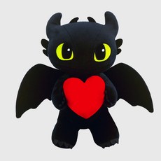드래곤길들이기 투슬리스 스탠딩 하트 인형 30cm 캐릭터 애착, 1개, 혼합 1개, 혼합