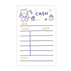 班表卡 空白月曆 計劃表 時間管理 單字本 日程本 日曆 便簽 月曆 紀帳單 手帳 清單便條紙 購物清單, 1個