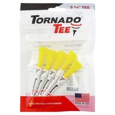 TORNADO TEE 高爾夫球Tee 5入, 1個, 螢光黃