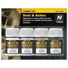 Acrylicos Vallejo Soot Ashes 피그먼트 세트 35ml, 1개