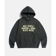 에스피오나지 ESPIONAGE Blues Music Heavyweight Hoodie Vintage Black