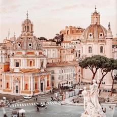 풍경 지중해 그리스 베고니아 올리브 나무 포스터 그림 벽 예술 홈 장식, 4. 05