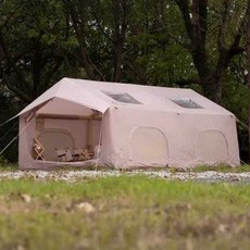 원터치 에어 면텐트 방수 옥스포드 원단 4인 6인 천 텐트 세트, 상세페이지 참고, 3. 4인 타프형 (방풍방수/수동펌프)