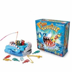 摸魚摸到大白鯊 釣魚遊戲 玩具 鯊魚釣魚互動遊戲, 1個, 大白鯊釣魚玩具