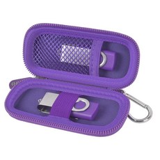 USB 플래시 드라이브 케이스 썸 드라이브 메모리 카드 SDXC SDHC 보관 가방과 호환되는 SD 카드 홀더 내륙용 삼성용 샌디스크 전자 액세서리 정리함 (블루), 퍼플, 1개
