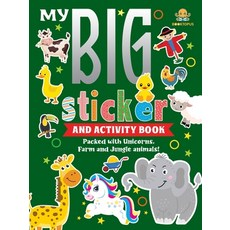 (英文圖書)My Big Sticker and Activity Book - Packed with Unicorns Farm and Jungle Animals! 平裝版, Booktopus, 英文
