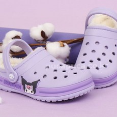 쿠로미 위즈 방한 샌들 어린이 털안감 투웨이 슬리퍼 zli+1234Vd