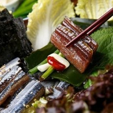 [포항 특산품] 기름진 고소함과 감칠맛 겨울 별미 비리지 않은 구룡포 과메기, 1개, 꽁치 과메기 5미 단품 (1~2인분)