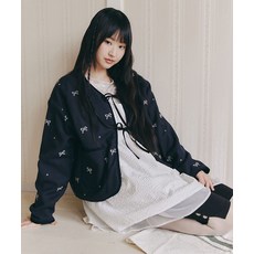 CELITAILS RIBBN EMBRIDERED 엠브로이더드 자수 JACKET 자켓 재킷_Navy 네이비