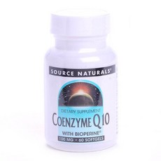 SOURCE NATURALS 輔酶 Q10 與 Bioperine, 1罐, 60顆