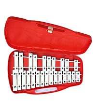 명창 실버스타 공명실로폰 25키 (백색) 니켈도금음판 [실.채포함], 1개, 적색, 25판