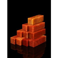 수산석 천연석 인장 전각 재료 돌 도장 낙관 인감 왕도장 붉은 돌, 2x2x2