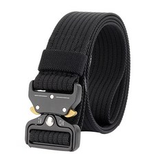 등산 아웃도어 벨트 나일론 전술 벨트 낚시 아웃도어 스포츠 벨트 남성, 블랙