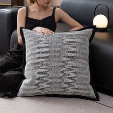 등받이 쇼파 쿠션커버 사각 쿠션 사계절 스트라이프