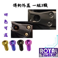 【瘋螺絲】TMAX 560 傳動外蓋螺絲組：原廠規格，64正鈦/鈦合金，四色可選，附發票, 土豪金