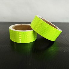 夜光防水膠帶 螢光貼紙 蜂巢式反光貼紙 警示標示, 1個, 晶彩格-螢光綠,30*5cm