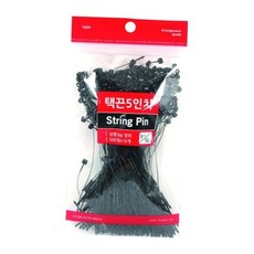 상품 상표 택끈 5인치 12cm 검정 500개 의류 부자재 스트링끈 루프타이, 블랙계열