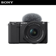 소니 공식대리점 카메라 ZV-E10K (SELP16502 파워 패키지킷) 미러리스 브이로그, 블랙