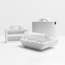 블프세일 쥬얼아이스 하이볼 얼음틀 투명한 아이스 메이커 세트, 화이트, 1개