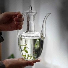 찻주전자 내열 유리 투명 술주전자 티포트, 4. 501-600mL 투명주전자+선물상자