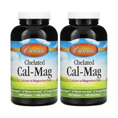 칼슨 킬레이트화 Cal-Mag, 180정, 2팩
