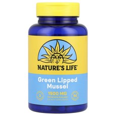 건강챙기세요 Nature's Life 초록입홍합 캡슐 90정(캡슐 1정당 500mg) 백살까지오래오래, NaturesLife초록입홍합캡슐90정캡슐1정당500m, 1개, 90정