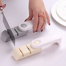 칼갈이 접이식 주방칼갈이 미니 이중 샤프너, beige, 1개