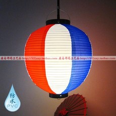 오리온 맥주 오리지널 등불 아자카야 랜턴 오키나와 야간 조명, BE. 빨강 화이트 파랑