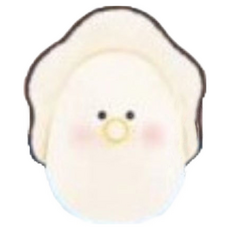 YELL 圓眼絨毛吊飾, 1個, D款/睜眼牡蠣款 1F